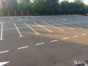 Технология разметки парковки