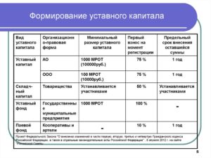 Какой штраф за невнесение уставного капитала