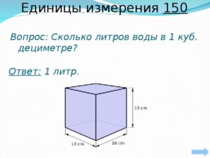 3куб воды сколько в метрах квадратных