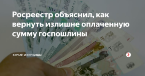 Как вернуть деньги с росреестра
