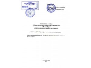 Внесение изменений в устав нко пошаговая инструкция