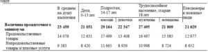 Посчитать самой прожиточный минимум на 3 человек