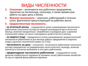 Отличие средней численности от среднесписочной